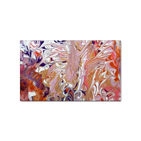 Pour Flames Sticker Rectangular (10 pack) from ArtsNow.com Front