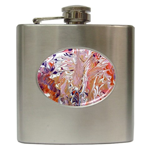 Pour Flames Hip Flask (6 oz) from ArtsNow.com Front