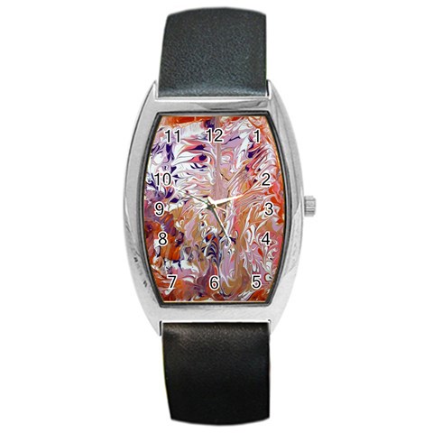 Pour Flames Barrel Style Metal Watch from ArtsNow.com Front