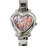 Pour Flames Heart Italian Charm Watch