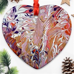 Pour Flames Heart Ornament (Two Sides) from ArtsNow.com Front