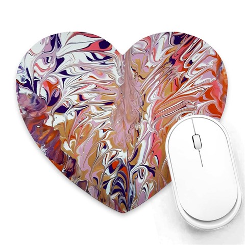 Pour Flames Heart Mousepad from ArtsNow.com Front