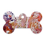 Pour Flames Dog Tag Bone (Two Sides)