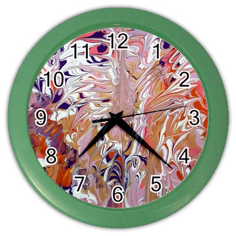 Pour Flames Color Wall Clock from ArtsNow.com Front