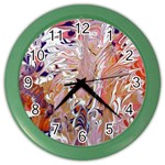 Pour Flames Color Wall Clock