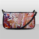 Pour Flames Leather Shoulder Clutch Bag