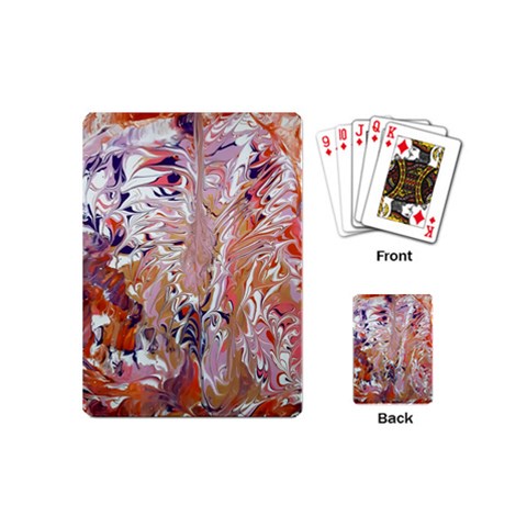 Pour Flames Playing Cards Single Design (Mini) from ArtsNow.com Back