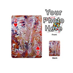 Pour Flames Playing Cards 54 Designs (Mini) from ArtsNow.com Front - Heart2