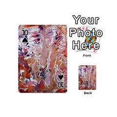 Pour Flames Playing Cards 54 Designs (Mini) from ArtsNow.com Front - Spade10