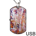 Pour Flames Dog Tag USB Flash (One Side)