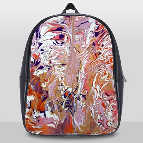 Pour Flames School Bag (XL) from ArtsNow.com Front