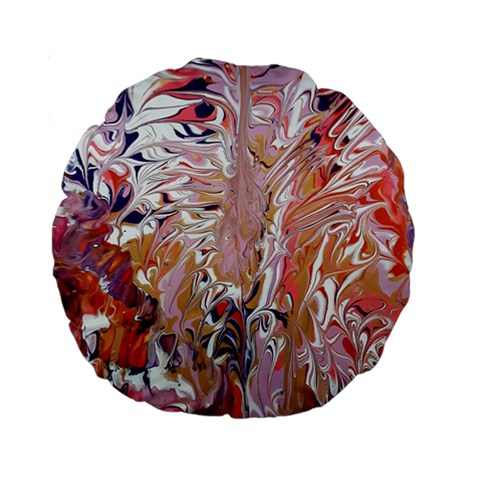 Pour Flames Standard 15  Premium Flano Round Cushions from ArtsNow.com Front