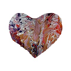 Pour Flames Standard 16  Premium Flano Heart Shape Cushions from ArtsNow.com Back