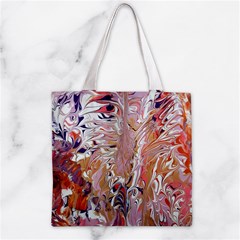 Pour Flames Zipper Grocery Tote Bag from ArtsNow.com Front