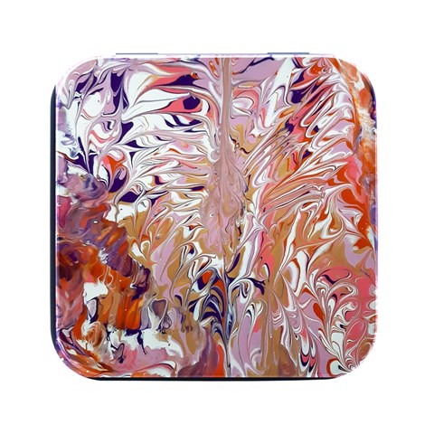 Pour Flames Square Metal Box (Black) from ArtsNow.com Front