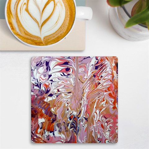 Pour Flames UV Print Square Tile Coaster  from ArtsNow.com Front