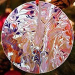 Pour Flames UV Print Acrylic Ornament Round