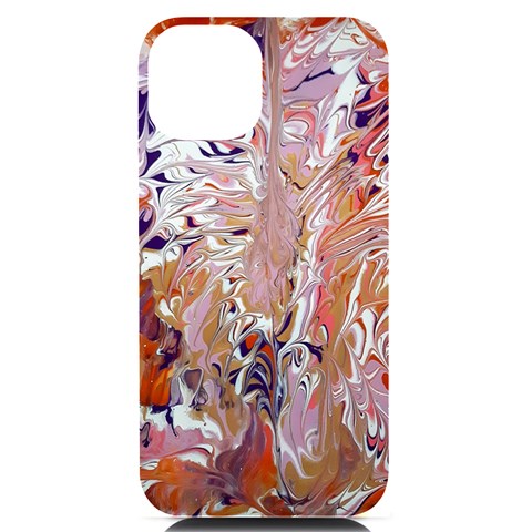 Pour Flames iPhone 14 Black UV Print PC Hardshell Case from ArtsNow.com Front