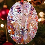 Pour Flames UV Print Acrylic Ornament Oval