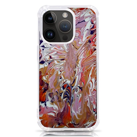 Pour Flames iPhone 14 Pro TPU UV Print Case from ArtsNow.com Front