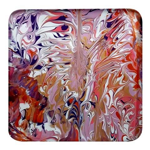 Pour Flames Square Glass Fridge Magnet (4 pack) from ArtsNow.com Front