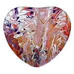 Pour Flames Heart Glass Fridge Magnet (4 pack)