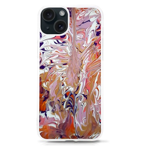 Pour Flames iPhone 15 TPU UV Print Case from ArtsNow.com Front