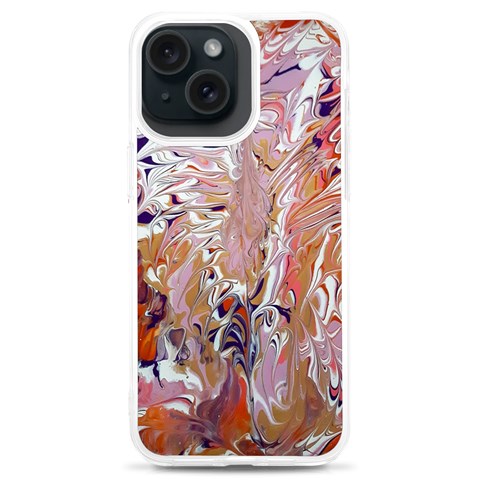 Pour Flames iPhone 15 Plus TPU UV Print Case from ArtsNow.com Front