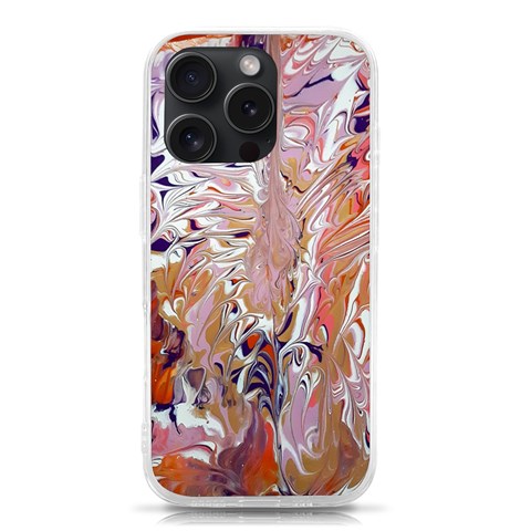 Pour Flames iPhone 15 Pro TPU UV Print Case from ArtsNow.com Front