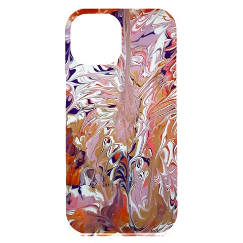 Pour Flames iPhone 15 Plus Black UV Print PC Hardshell Case from ArtsNow.com Front