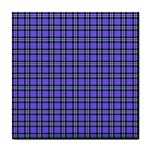 Blue Tartan Plaid 1 Tile Coaster