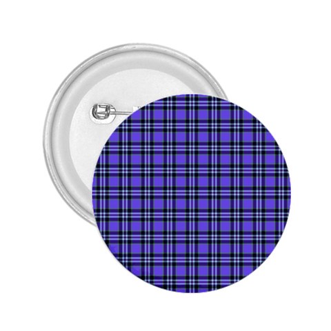 Blue Tartan Plaid 1 2.25  Buttons from ArtsNow.com Front