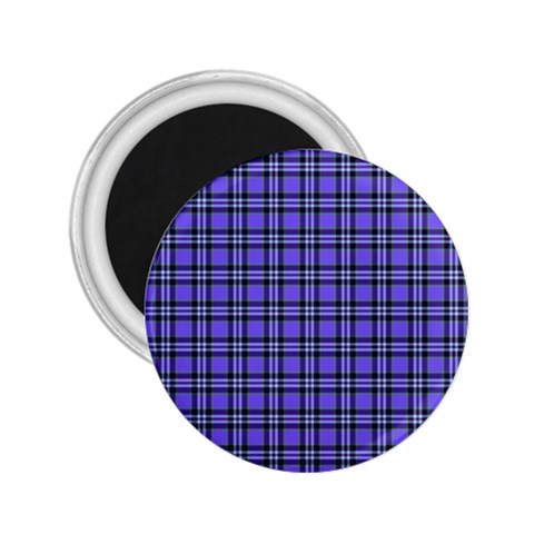 Blue Tartan Plaid 1 2.25  Magnets from ArtsNow.com Front