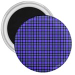 Blue Tartan Plaid 1 3  Magnets