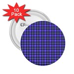 Blue Tartan Plaid 1 2.25  Buttons (10 pack) 