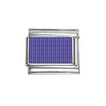 Blue Tartan Plaid 1 Italian Charm (9mm)