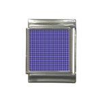 Blue Tartan Plaid 1 Italian Charm (13mm)