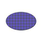 Blue Tartan Plaid 1 Sticker (Oval)