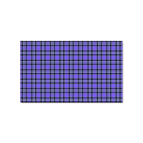 Blue Tartan Plaid 1 Sticker (Rectangular) from ArtsNow.com Front