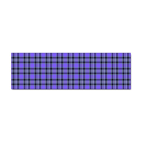 Blue Tartan Plaid 1 Sticker (Bumper) from ArtsNow.com Front