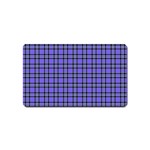 Blue Tartan Plaid 1 Magnet (Name Card)