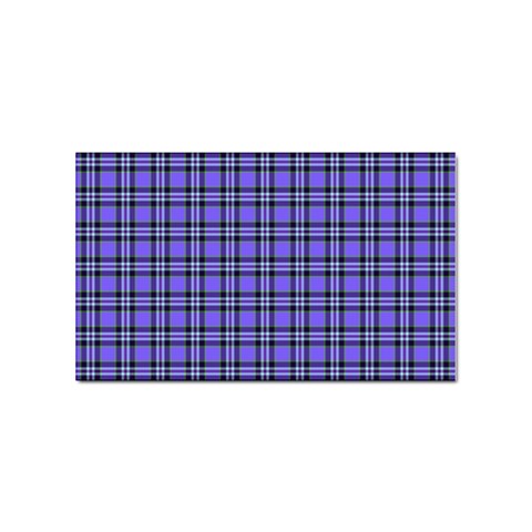 Blue Tartan Plaid 1 Sticker Rectangular (100 pack) from ArtsNow.com Front