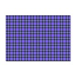 Blue Tartan Plaid 1 Sticker A4 (10 pack)