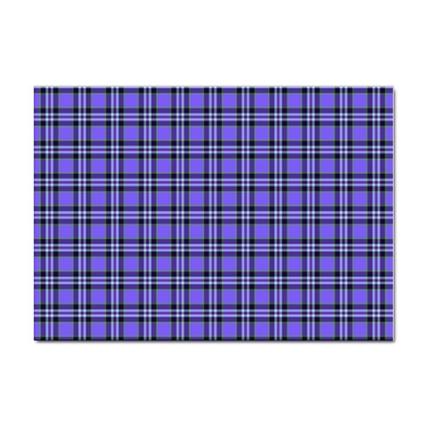 Blue Tartan Plaid 1 Sticker A4 (100 pack) from ArtsNow.com Front