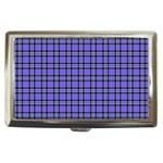 Blue Tartan Plaid 1 Cigarette Money Case