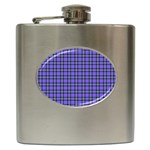 Blue Tartan Plaid 1 Hip Flask (6 oz)