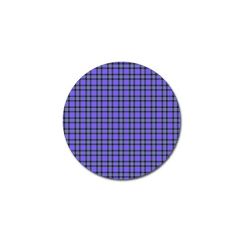 Blue Tartan Plaid 1 Golf Ball Marker from ArtsNow.com Front