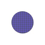 Blue Tartan Plaid 1 Golf Ball Marker