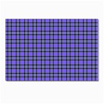 Blue Tartan Plaid 1 Postcards 5  x 7  (Pkg of 10)