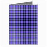 Blue Tartan Plaid 1 Greeting Card